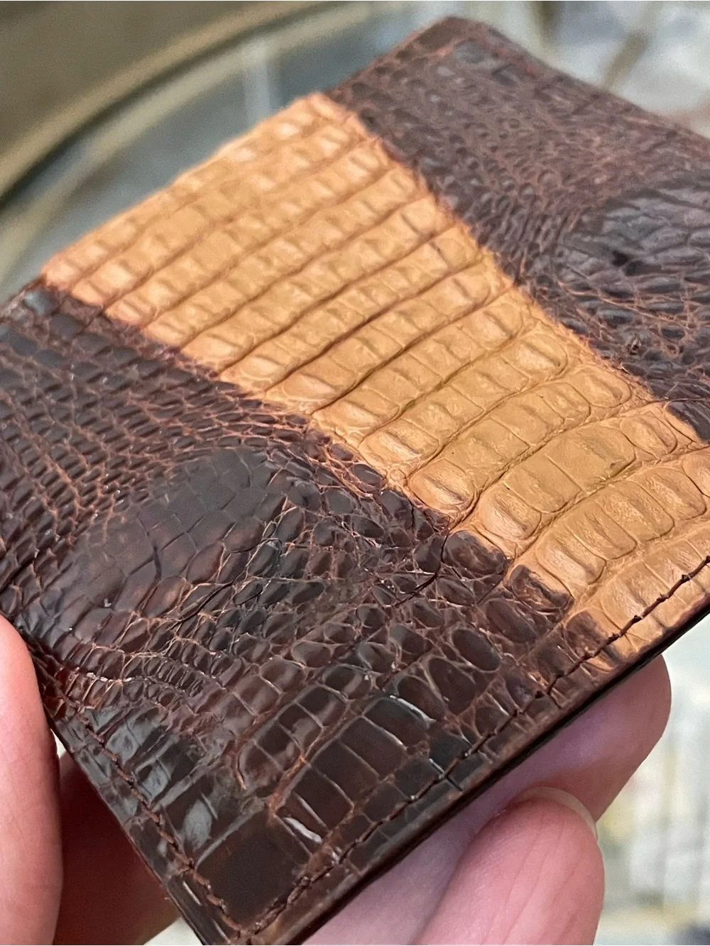 ✨ Vintage Italian Craftsmanship & Premium Exotic Crocodile Leather Mens Wallet ✨